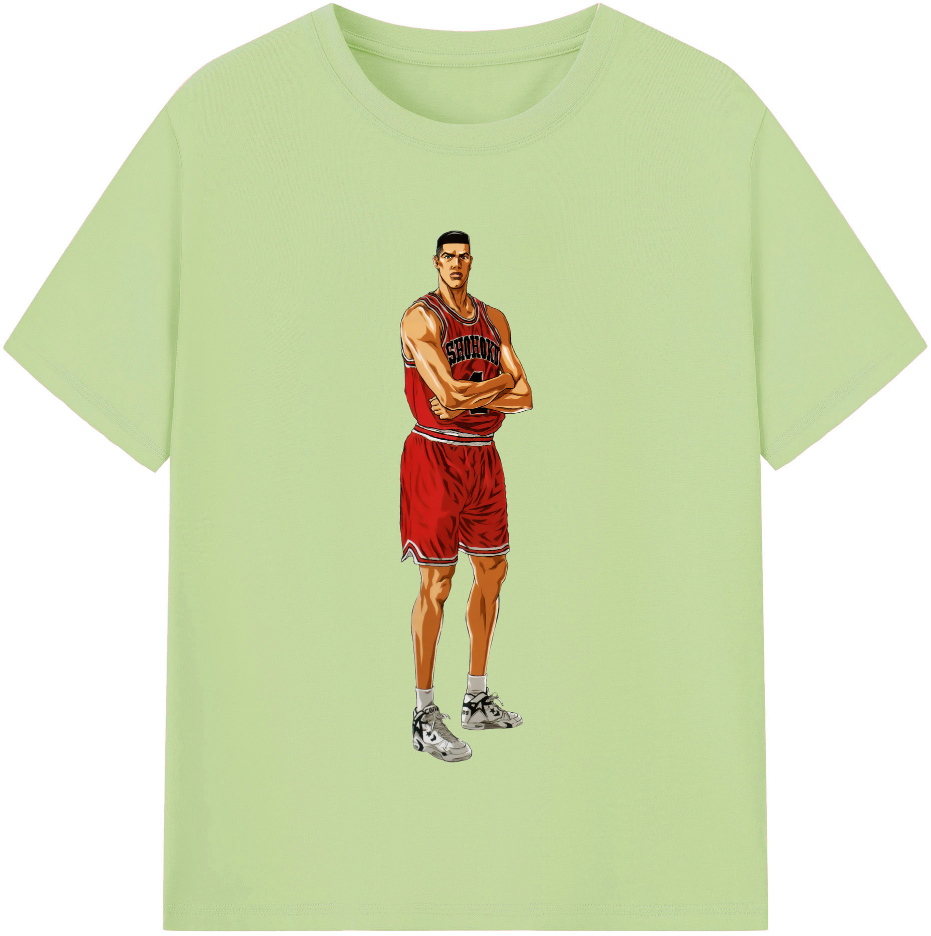 SLAM DUNK／スラムダンク 綿100％半袖Tシャツ（フロントプリント）
